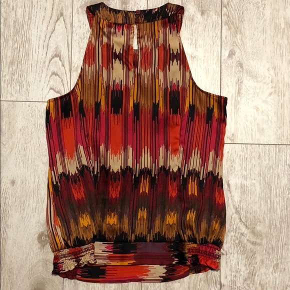 Worthington petite S print ruffle sleeveless top - Picture 3 of 3